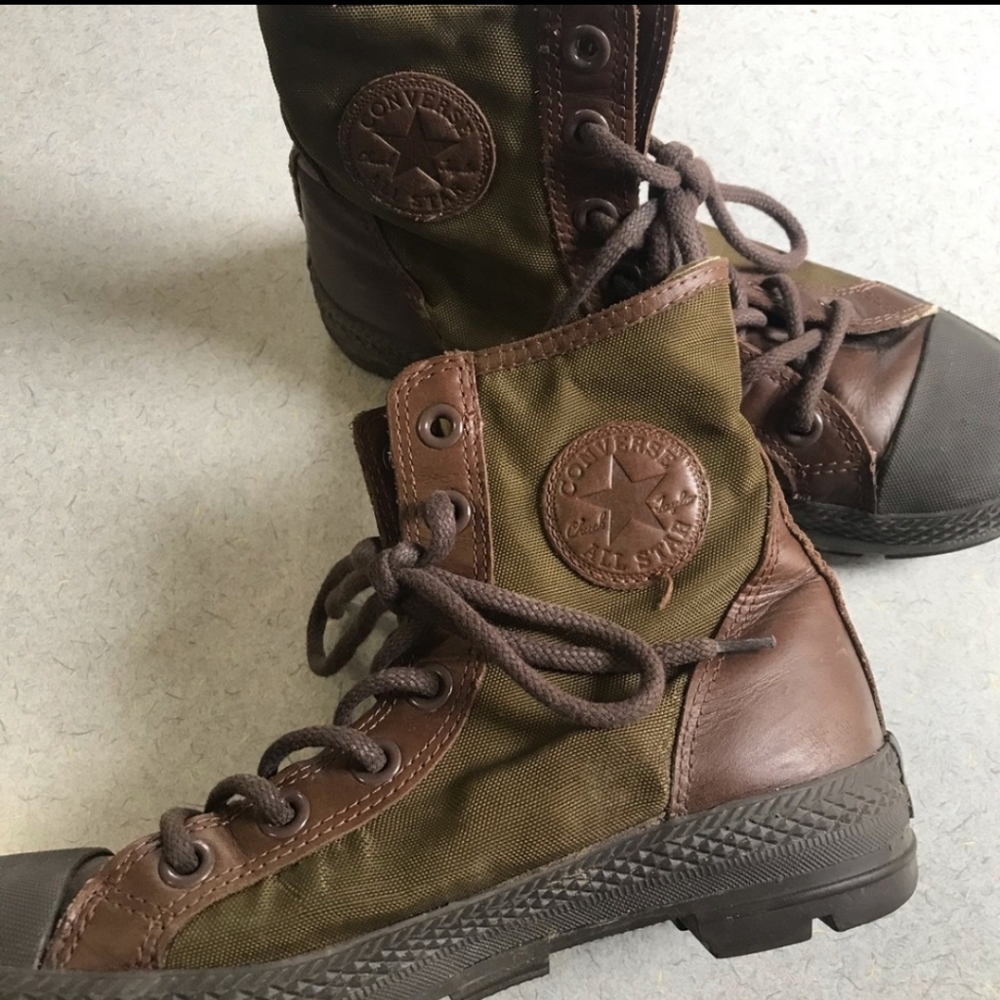 High Top Converse Combat Boots